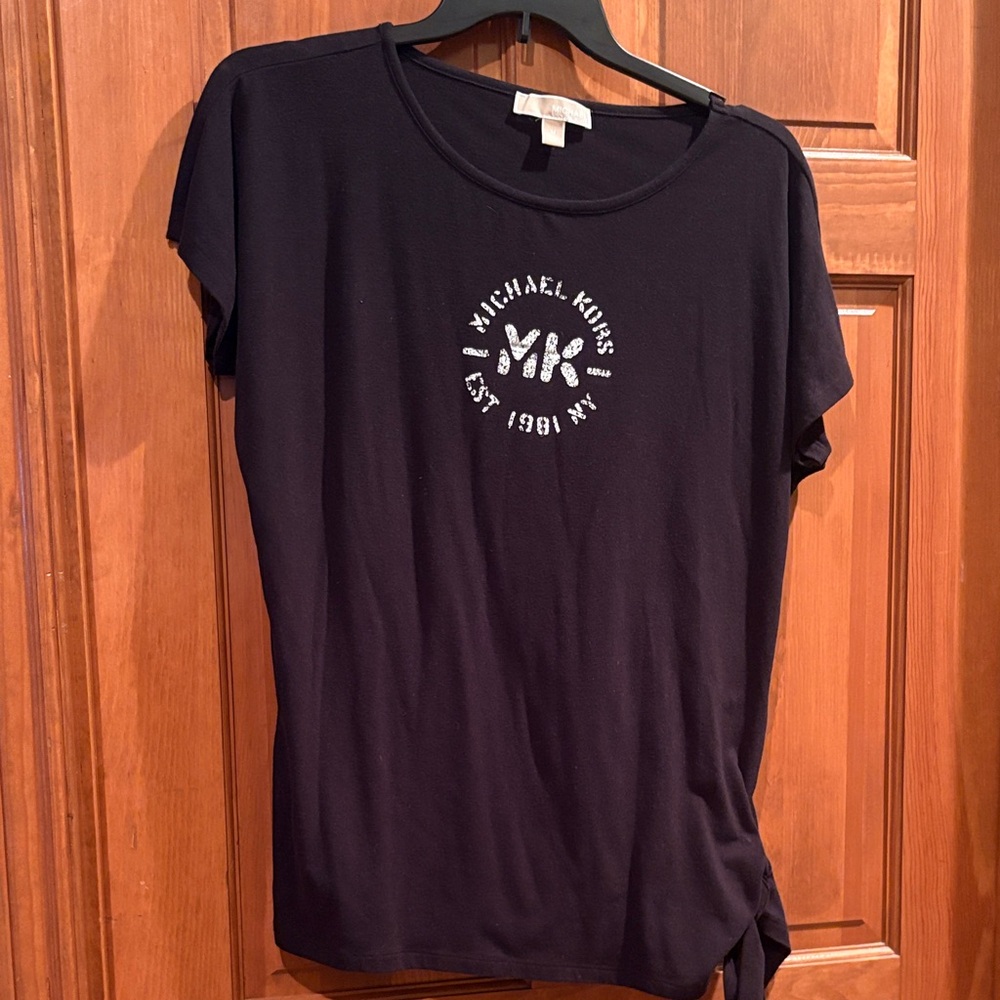 Michael Kors Black Short Sleeve Tee